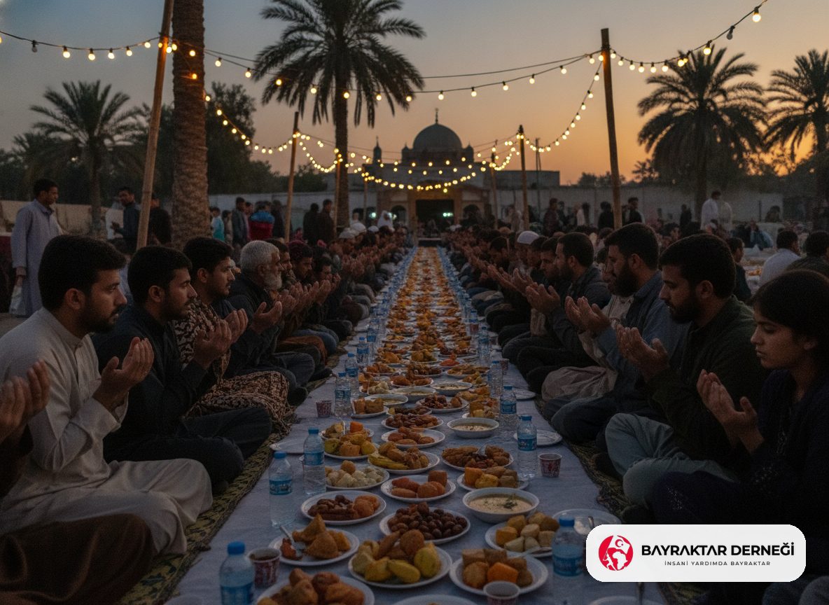 Ramazan iftar sofrası dağıtımı